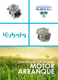 Agricola Blasco repuestos Kubota motor de arranque con precios